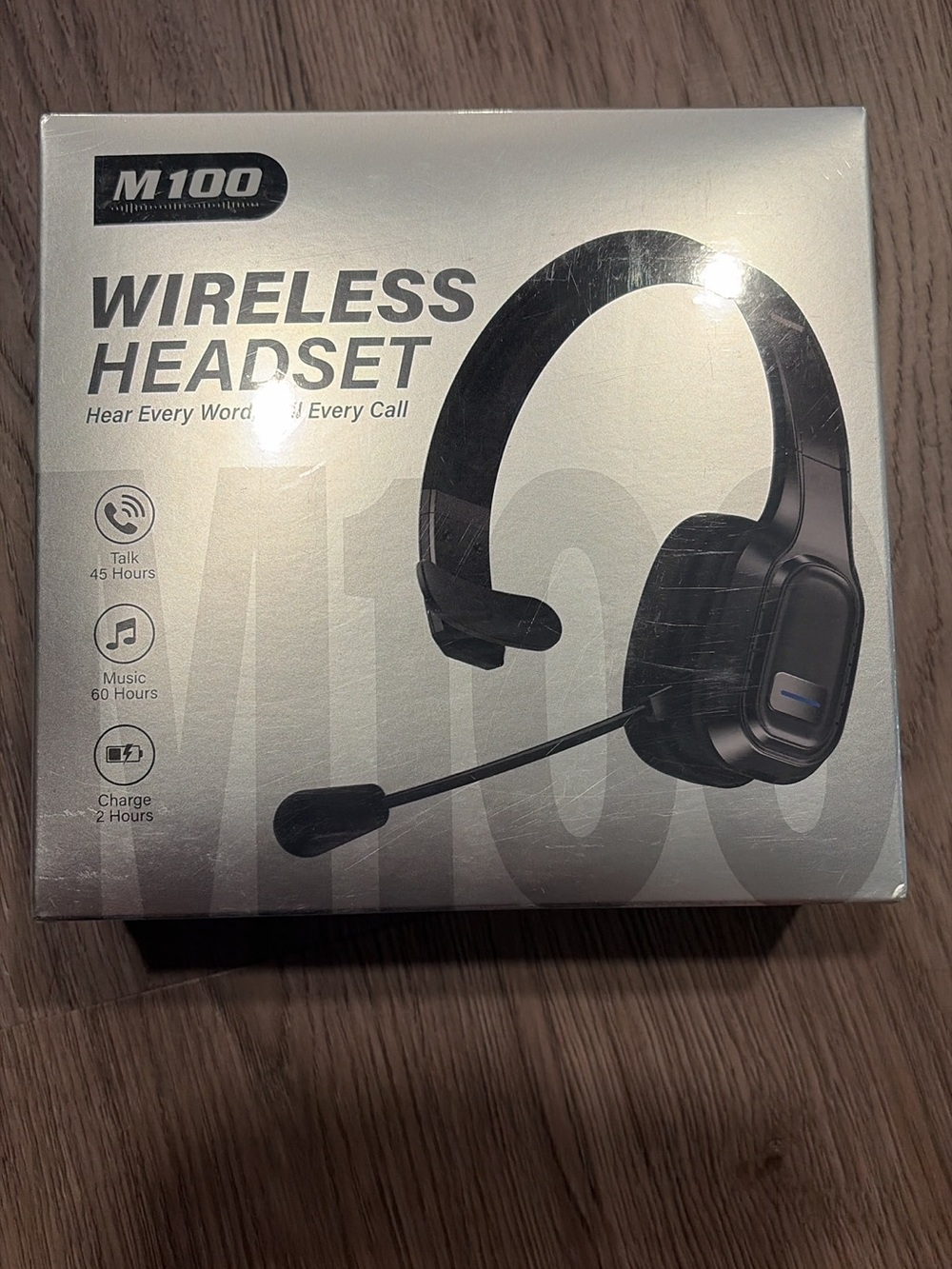 Wireless Headset Bluetooth Headset with Mic - Black